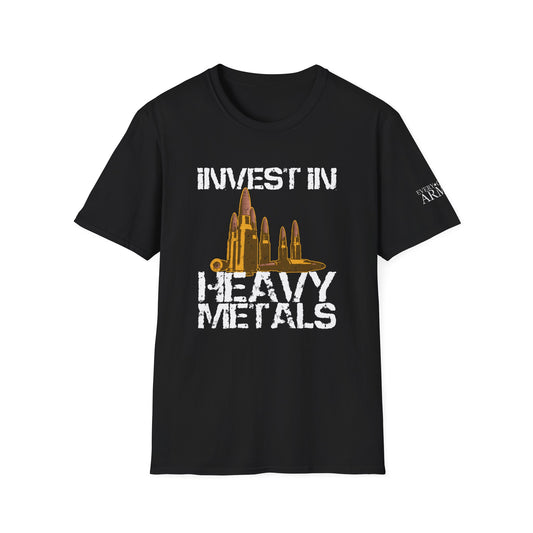 Ballistic Wealth – Invest in Heavy Metals Tee